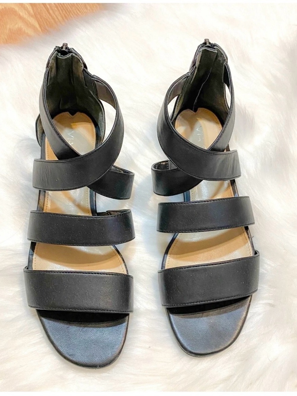 Via Spiga black leather sandals